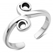 Spiral Silver Toe Ring, TR032
